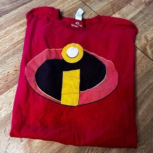 Disney Pixar The Incredibles XL X-Large T Shirt Cotton shirt sleeve